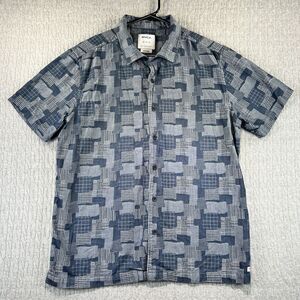 RVCA short sleeve button up loop collar, classic comfort, summer‎ Men's (M)shirt
